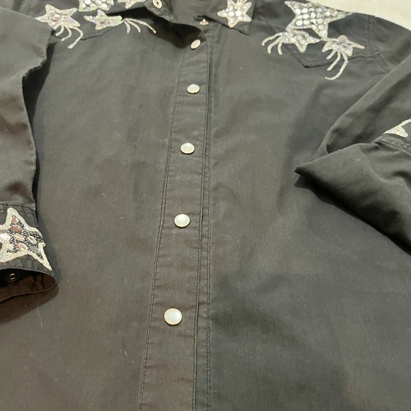 ROPER WOMEN'S STAR LONG SLEEVE WESTERN SHIRT - Picture 4 of 12